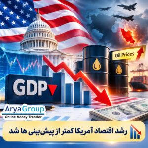 اقتصاد آمریکا هم‌زمان با تشدید جنگ ایران کمتر از انتظار رشد کرد؛ افزایش هزینه‌های انرژی، تورم و نااطمینانی اقتصادی از مهم‌ترین عوامل این کاهش رشد هستند.