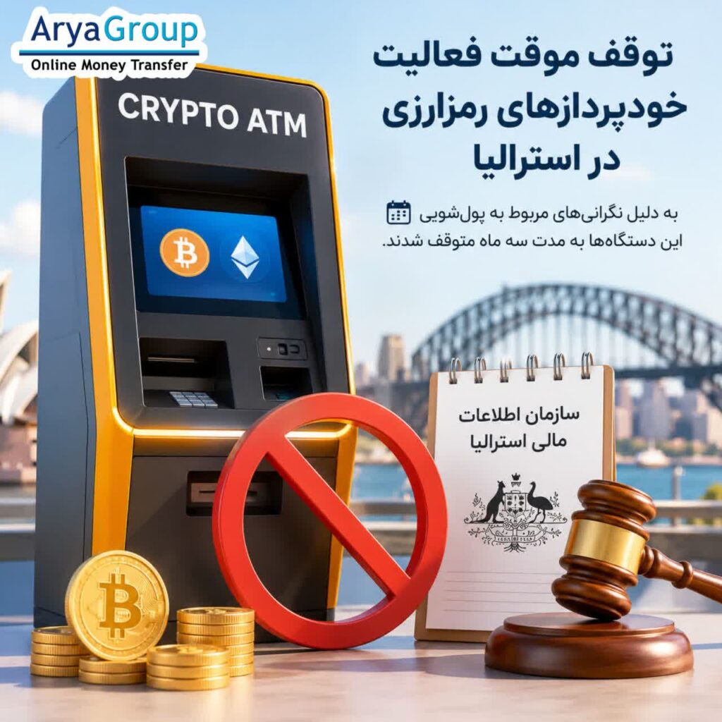 Description: نگرانی‌های مربوط به پول‌شویی و رعایت قوانین مالی، فعالیت ۹۶ دستگاه خودپرداز رمزارزی Cryptolink در استرالیا را برای سه ماه متوقف کرد