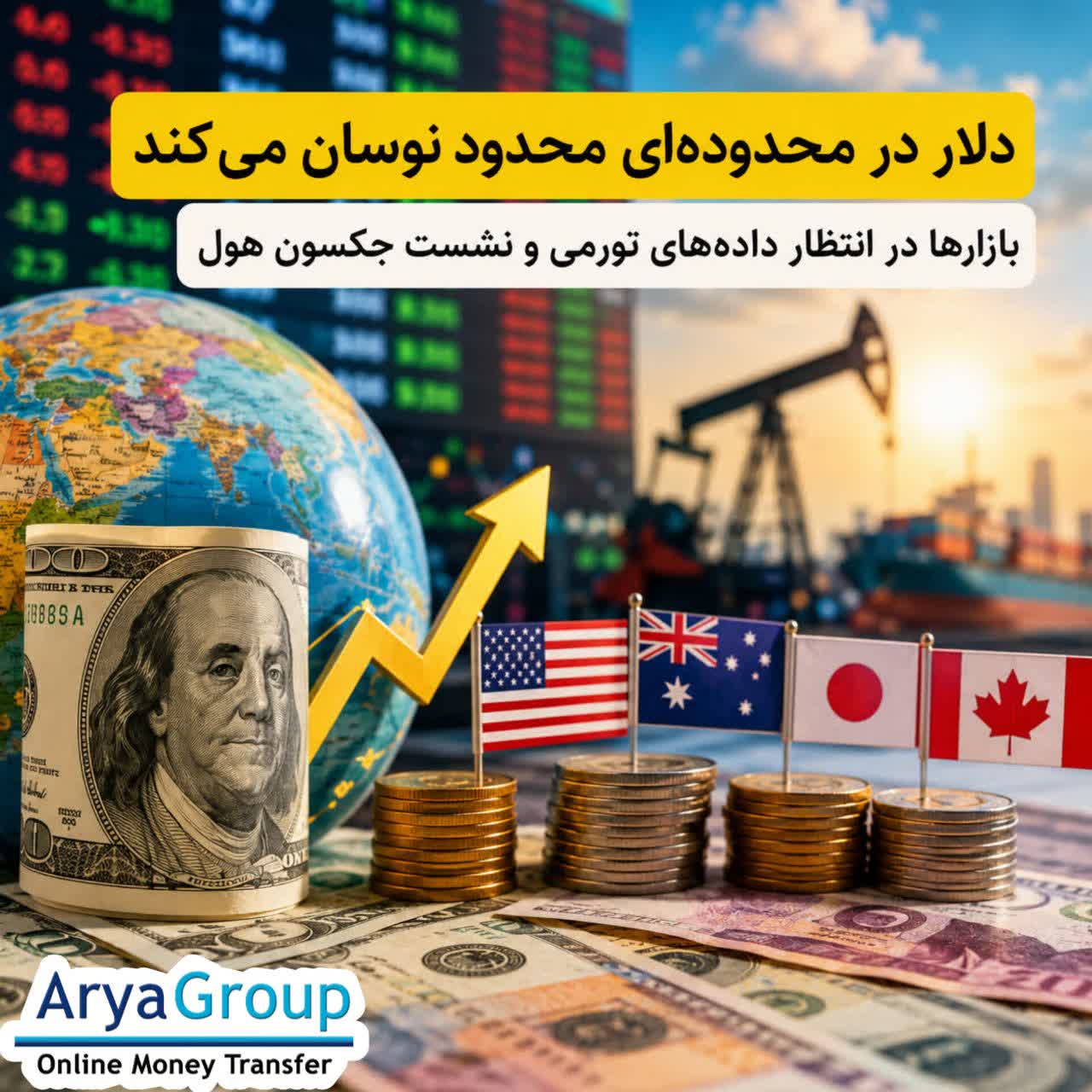 دلار آمریکا در آستانه انتشار داده‌های جدید تورمی و نشست جکسون هول تقریباً باثبات مانده است؛ در همین حال، ارزهای مختلف و بازار رمزارزها نوسان‌های متفاوتی را تجربه می‌کنند.